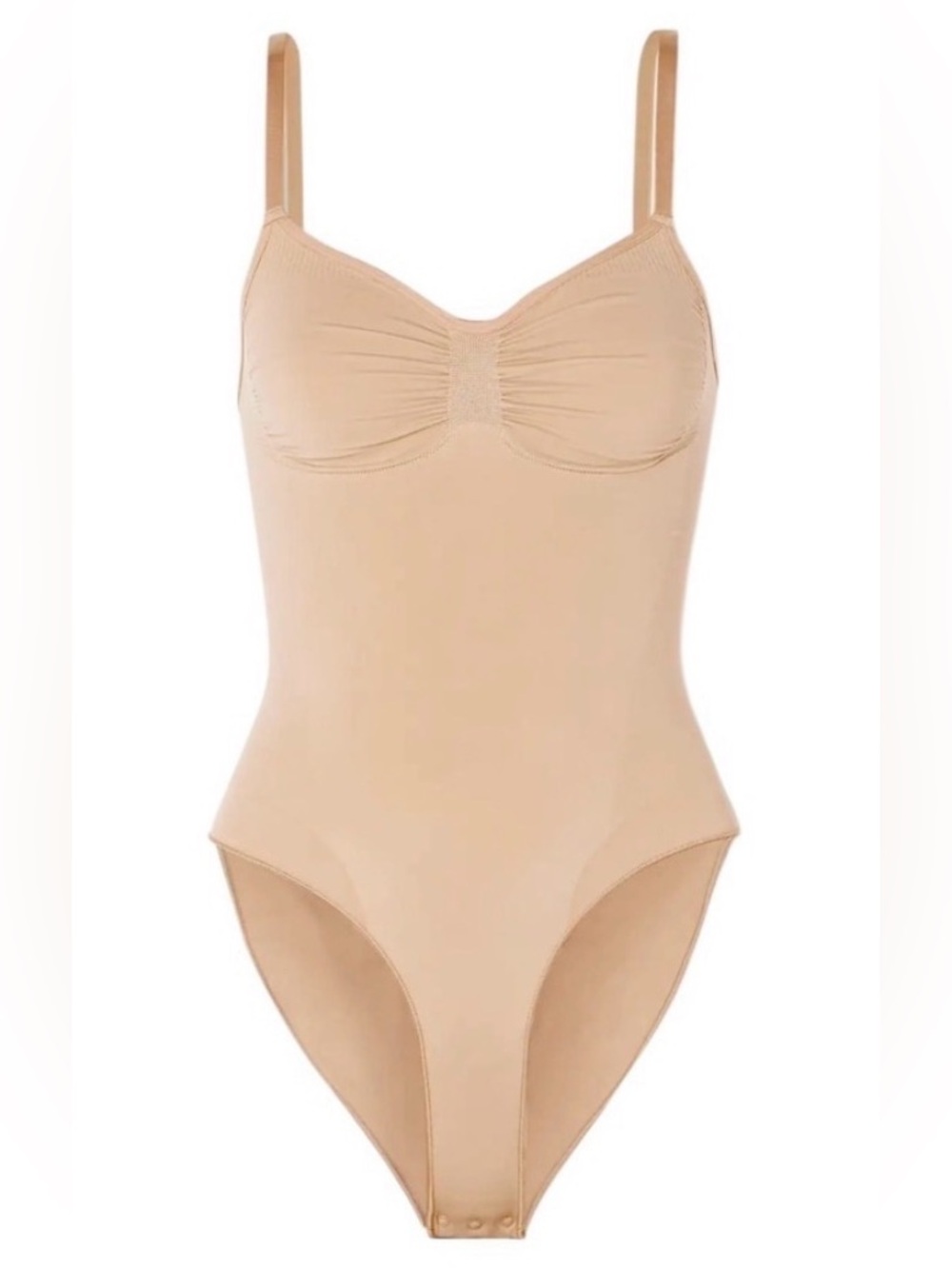 SKIMS Shapewear Bodysuit Nude Cream One-Piece Sculpting Body Suit Women’s 2X